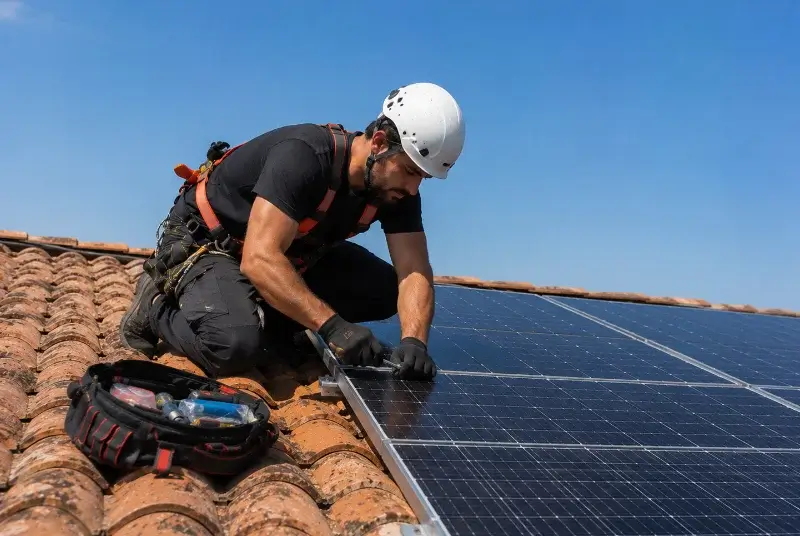 Maintenance et monitoring de panneaux solaires à Nozay