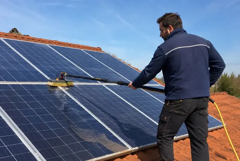 Nettoyage et entretien de panneaux solaires à Nozay